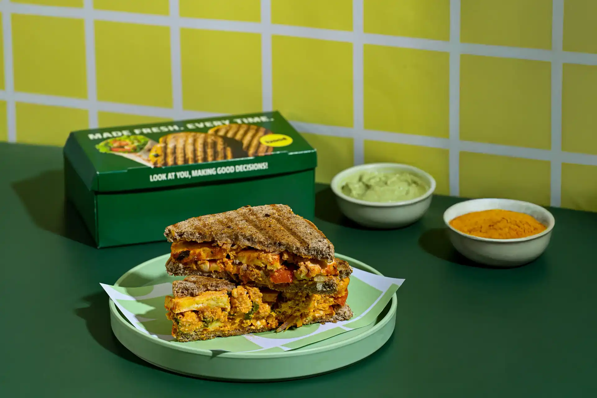 Paneer Tikka Millet Sandwich